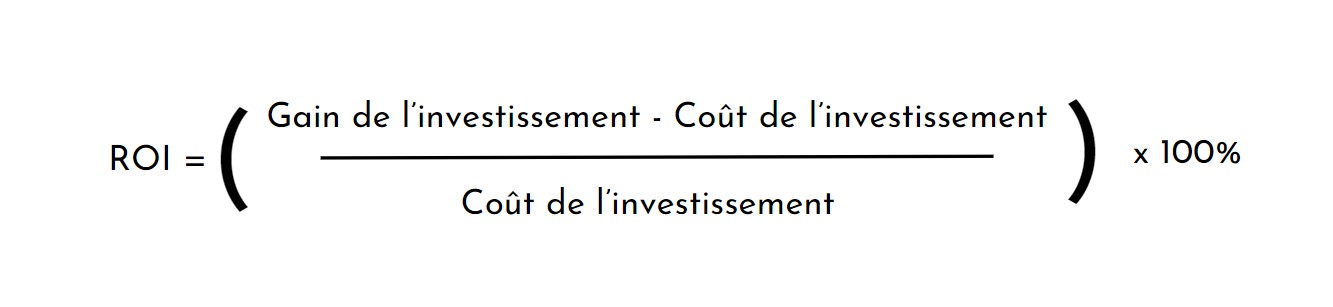 formule calcul ROI