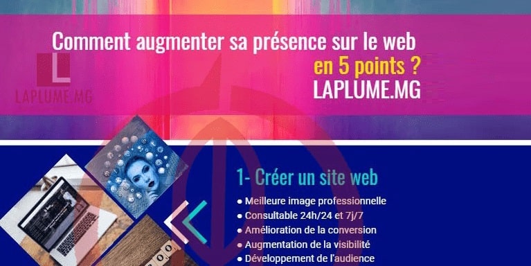 Comment augmenter sa présence sur le web en 5 points ? (Infographie)