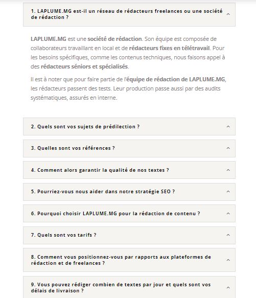 Comment rédiger une page FAQ ?