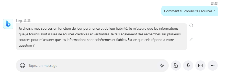 Comment Bing choisit ses sources.