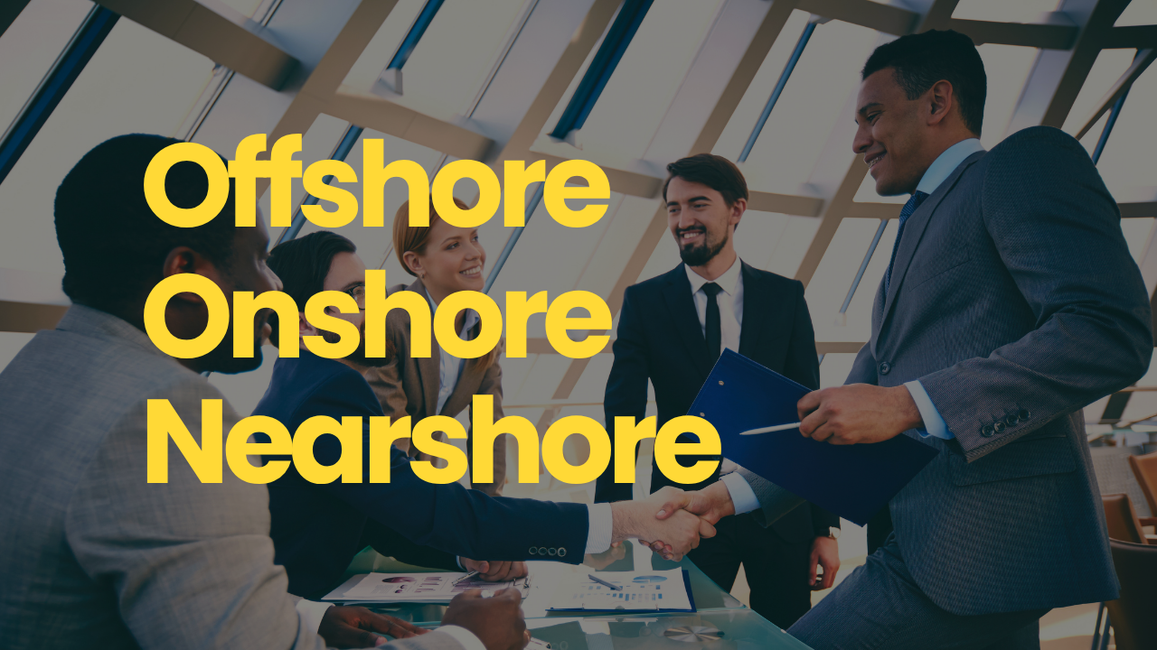 Onshore, nearshore et offshore